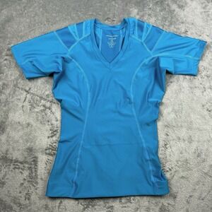 Blue Short Sleeve Women's Top